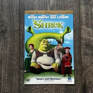 Rare Vintage 2001 SHREK Dreamworks Mini Movie Promo DVD Booklet Poster